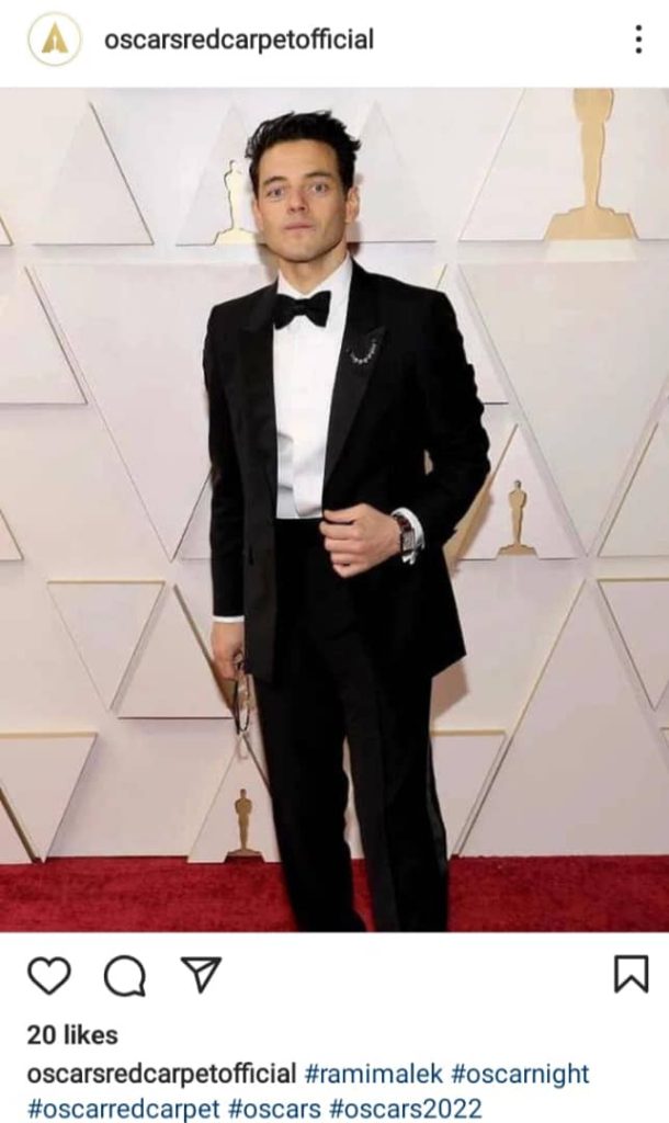 Rami Malek expensive watch at the Oscars