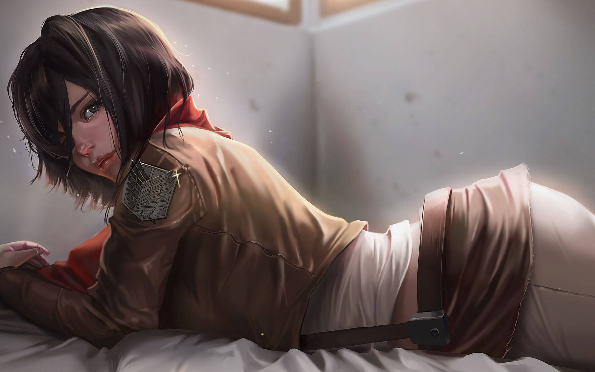 Mikasa Ackerman pretty anime girl 